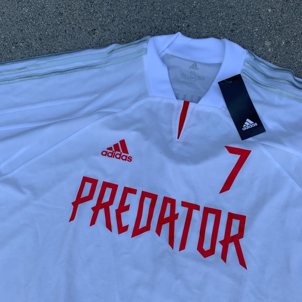 adidas NWT David Beckham White Predator Jersey XL